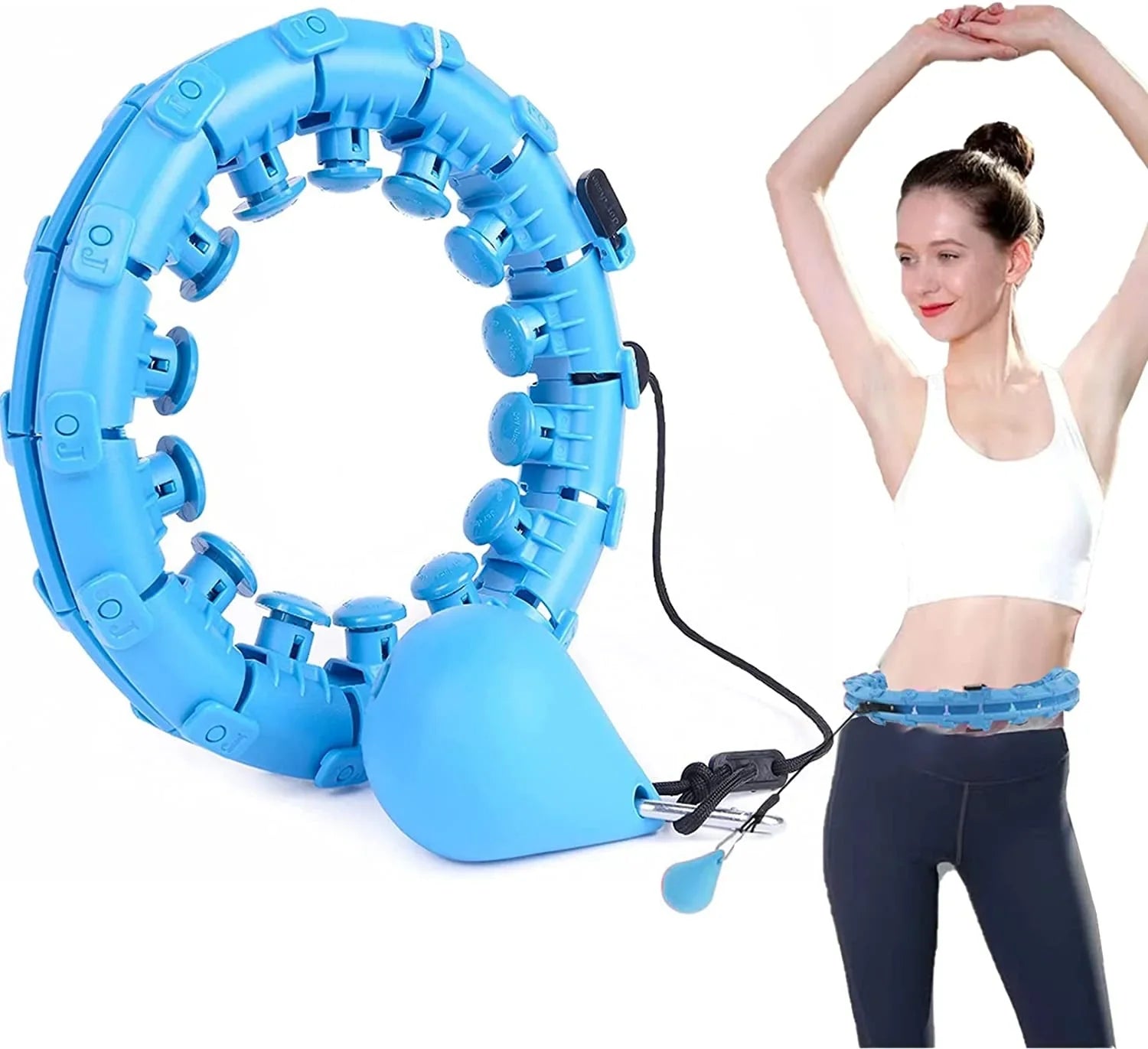 Weighted Hula Hoop | Adjustable Fitness Hoop | Fitness And Fashion